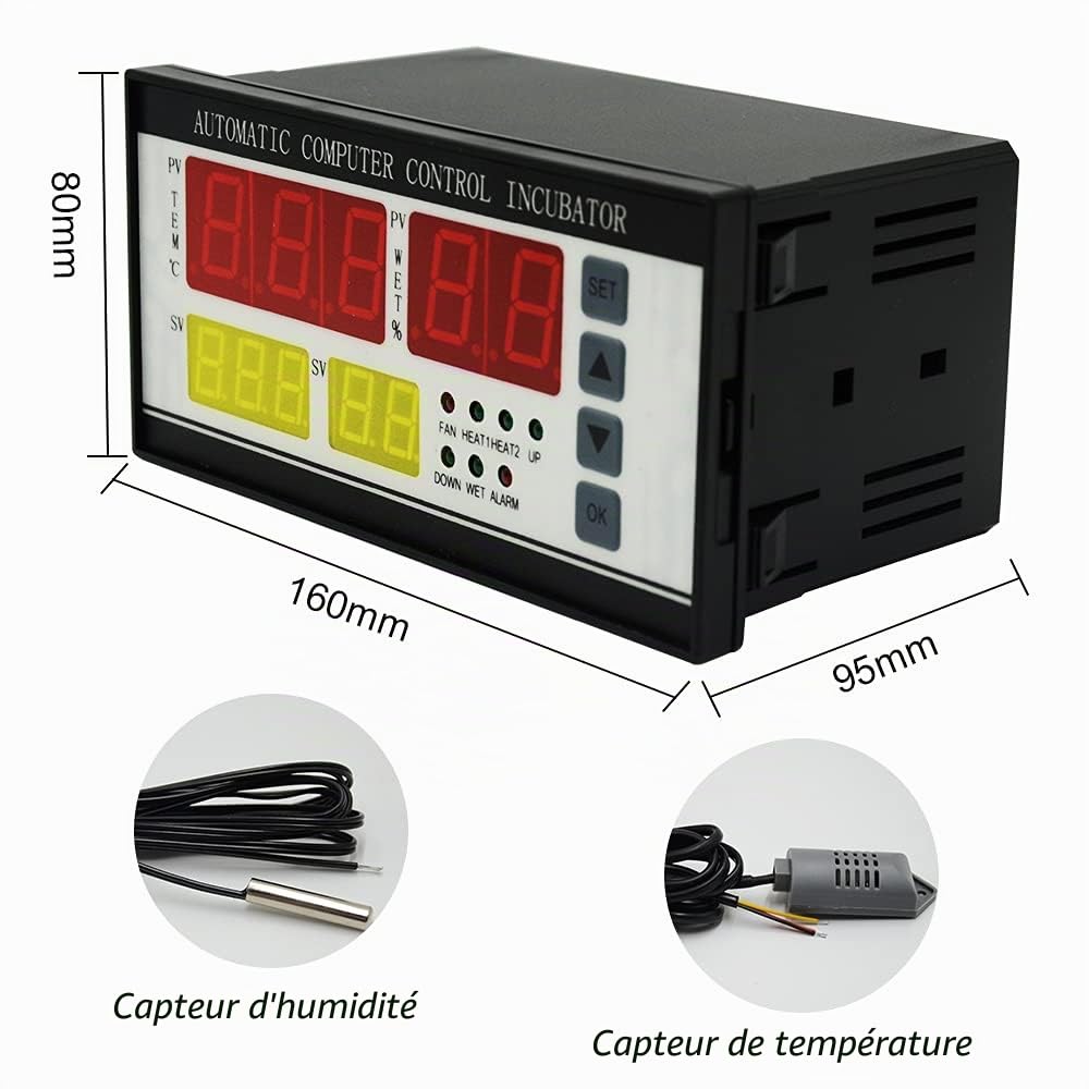 Thermostat numérique Contrôleur multifonctions pour Incubateur Incubateur (XM-18)