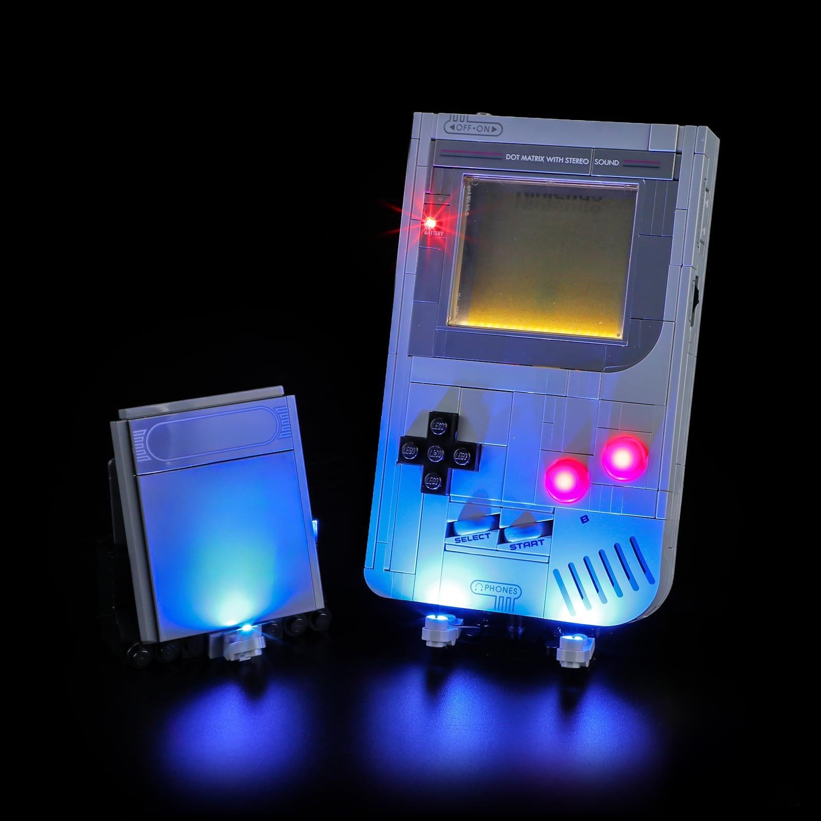 BRIKSMAX 2.0 Kit di illuminazione compatibile con set di costruzione Lego Super Mario Game Boy 72046 - Kit di illuminazione LED originali (accessori solo) per esposizione, regali e collezionisti