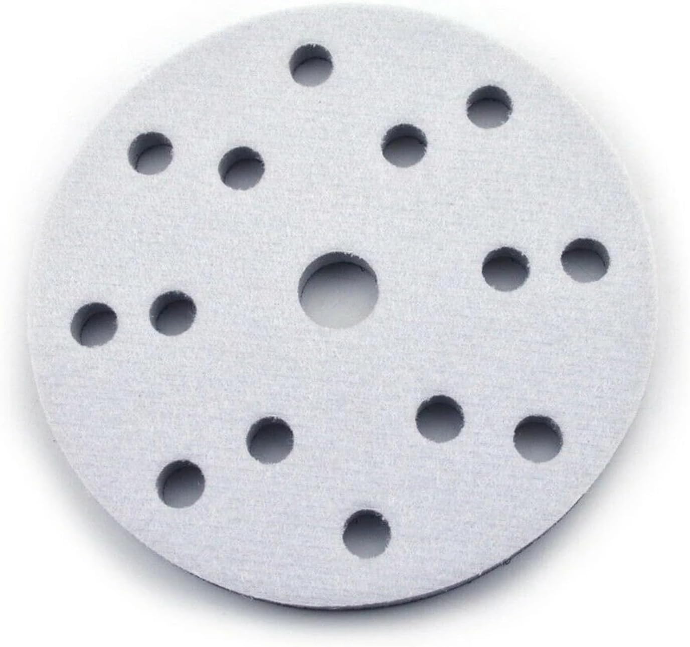Pinewell Backing Pads 10Pcs 15 Holes Soft Sponge Interface Pad 6 Inch 150mm Disc Hook & Loop Sanding Discs for Resin Fiber