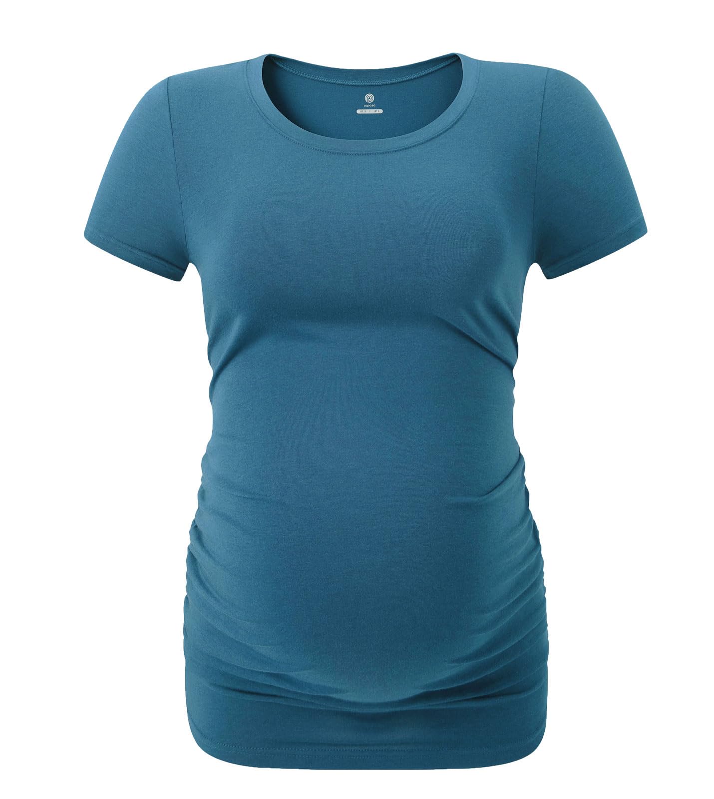 LAPASA Lot de 3 T-Shirts de Maternité Femme Vêtements de Grossesse Maillot de Corps Enceinte Manches Courtes L55