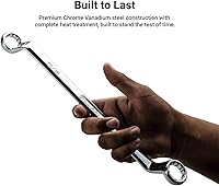 Vista 4 de Capri Tools Llave de extremo de caja doble de desplazamiento profundo de 75 grados de 1/2 x 9/16 pulgadas