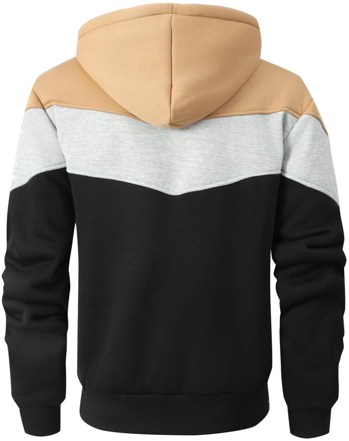 LEZUAN Felpa con Cappuccio Uomo Vello Foderato, Hoodie con Cerniera Integrale, Cappotto con Cappuccio di Spessore, Giacca con Cappuccio Inverno Caldo