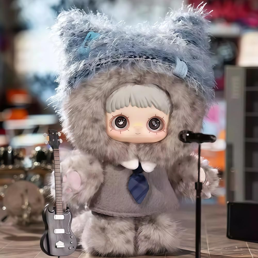 niannyyhouse Plüschpuppe Blind Box, Cat Academy Collector Series, 17,8 cm, niedliche gefüllte Plüschfiguren, Sammlerstück-Ornamente (6 Stück)
