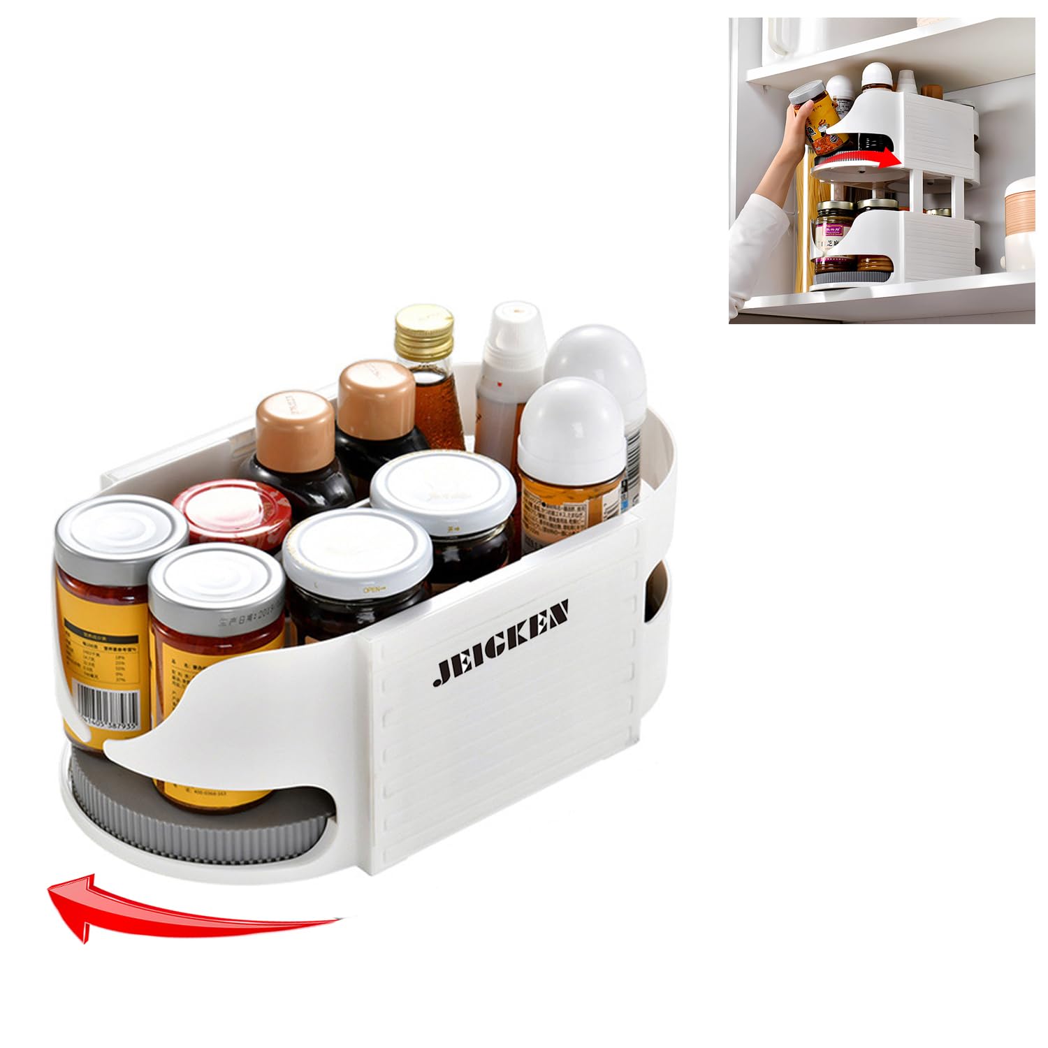 Turnable Fridge Organizer for Bottles Support DIY