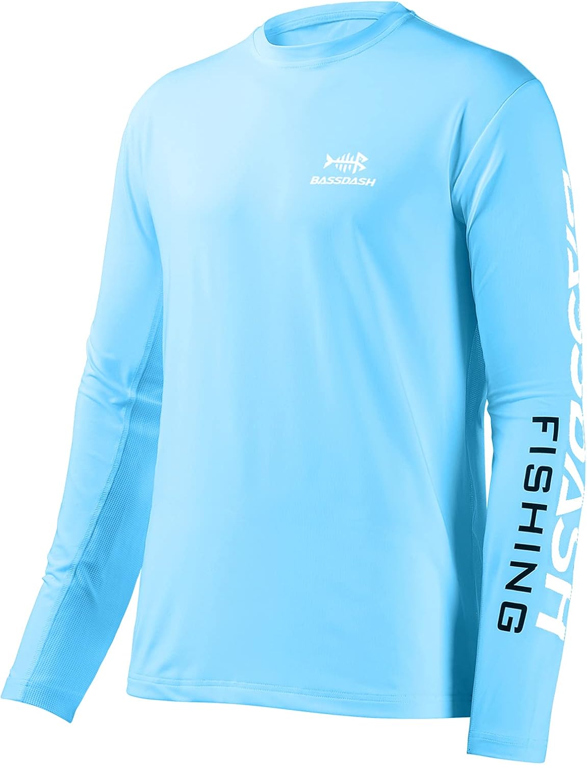 Bassdash Fishing T-Shirt Fishing Long Sleeve Water UPF 50+ Shirt Rash Guard Fishing Clothing UV Sun Protection