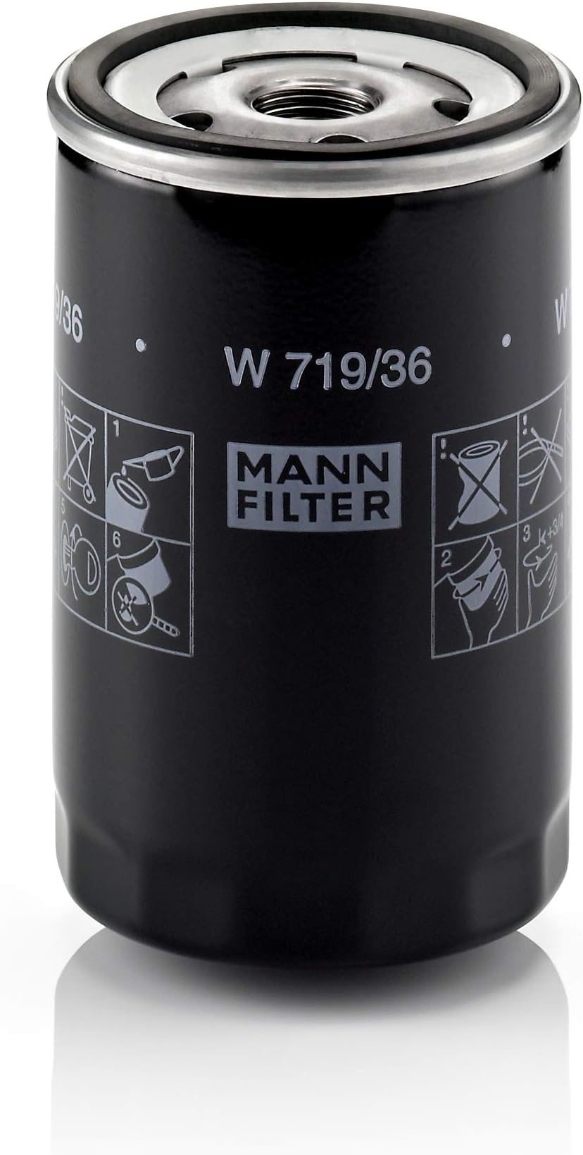 MANN-FILTER W 719/36 Filtro Olio – Alta Qualità Primo Equipaggiamento Per Auto E Veicoli Commerciali - 3