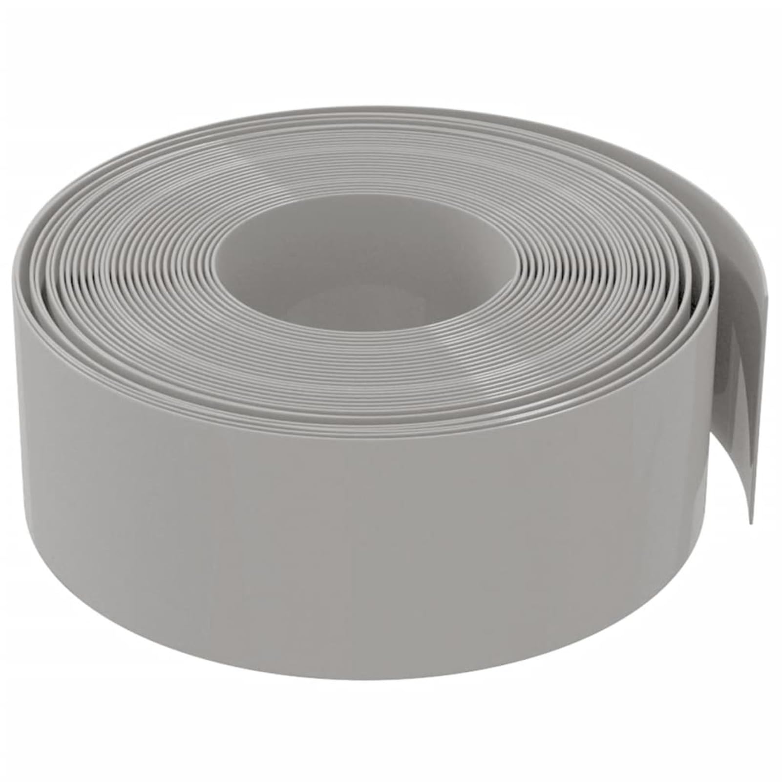 Rasenkanten 4 STK. Grau 10 m 20 cm Polyethylen Beetumrandung Kunststoff Garten Beeteinfassung