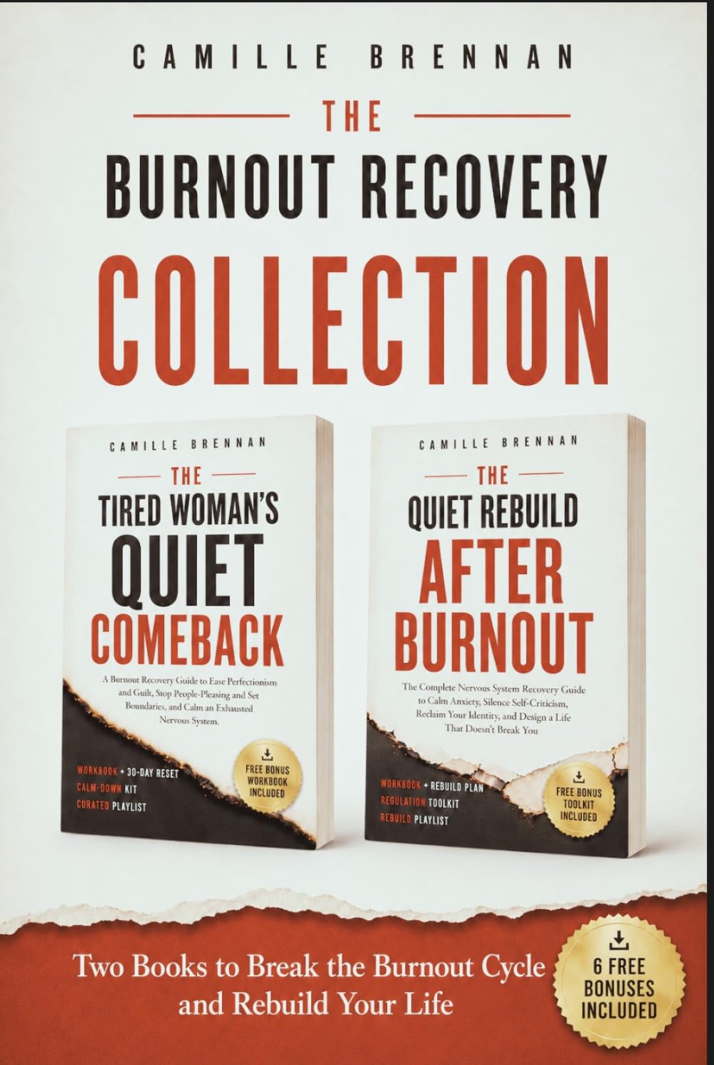 The Burnout Recovery Collection: TWO BOOKS TO BREAK THE BURNOUT CYCLE, CALM YOUR NERVOUS SYSTEM, QUIET THE INNER CRITIC AND REBUILD A LIFE THAT DOESN’T BREAK YOU