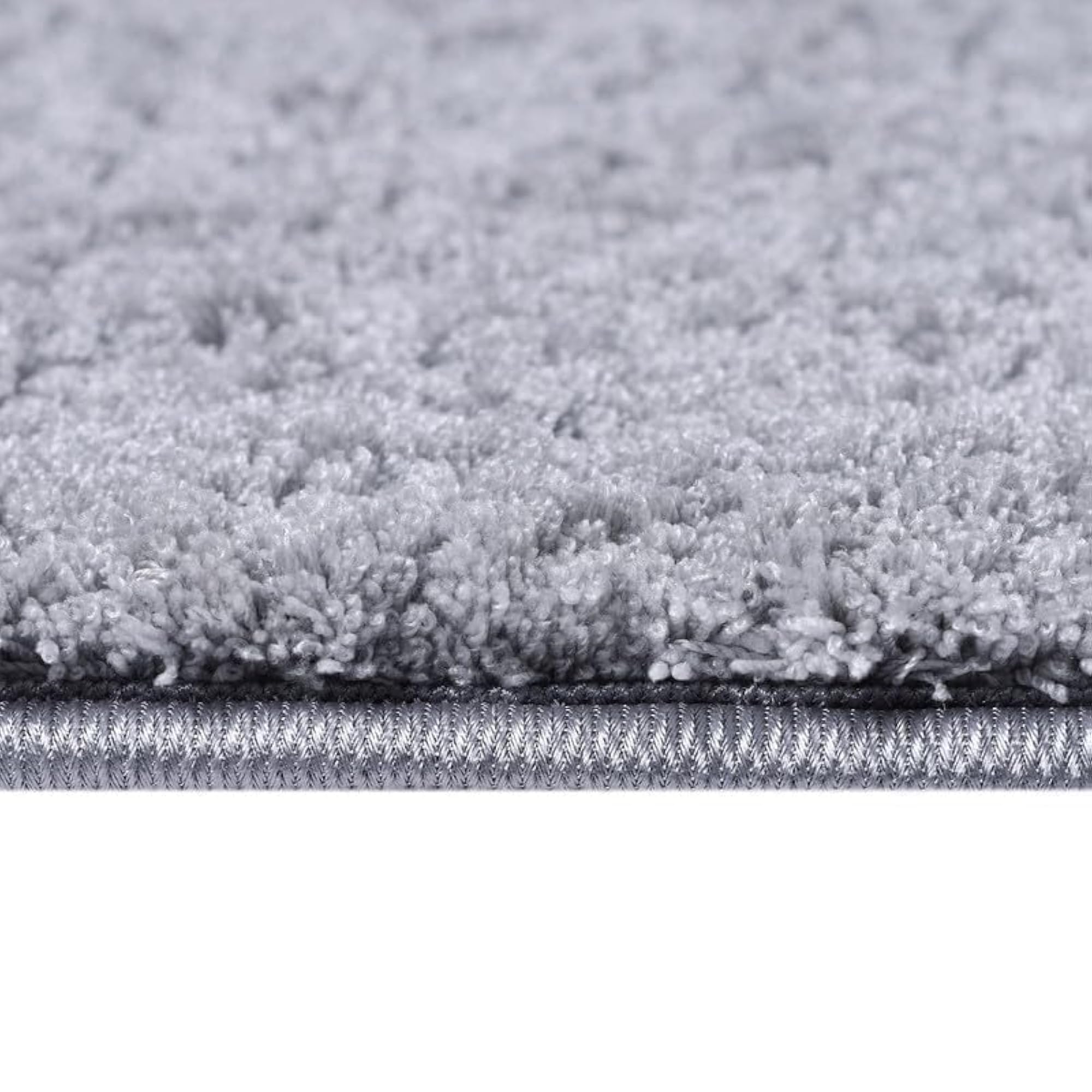 Grey Microfiber Bath Mat, Comfortable Absorbent Floor Rug
