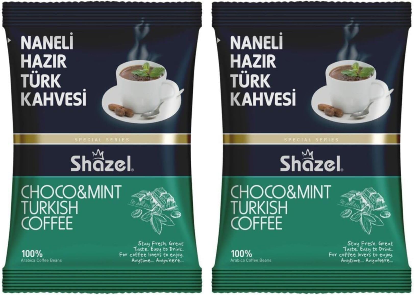 Shazel Naneli Hazır Türk Kahvesi - 100 gr 2li paket