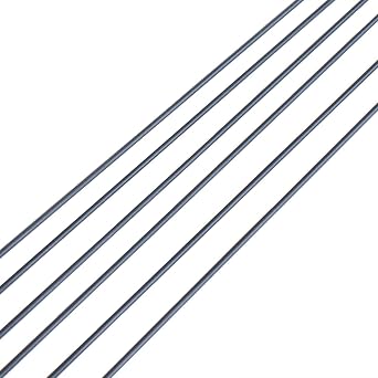 6pcs 1.5mm Carbon Fiber Rods 1.5x300mm,Solid Carbon Fiber Tubepultrusion,2/3/4mm Available