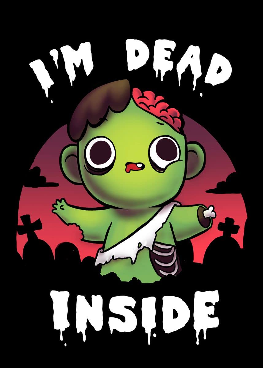 Zombie Kid Metal Tin Sign Hanging Retro Plaque Kitchen Poster Cafe Bar Pub Store Man cave Art Novelty Designs5.5x8inch