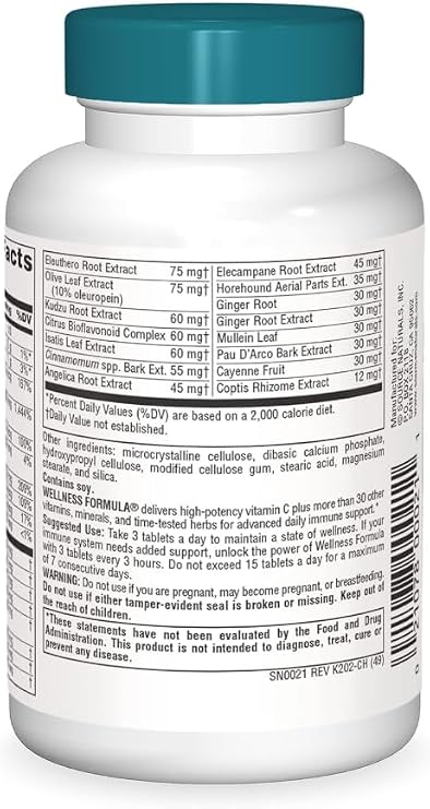 Immune Support & Wellness Natural Source Tablets, 45 Tablets