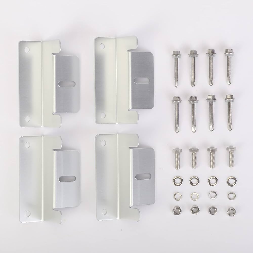 匿名配送❣️ソーラーパネル用 サイドブラケット 6枚セット ABS ソーラー発電 Amazon | ソーラーパネルスタンド ブラケット 架台 太陽光