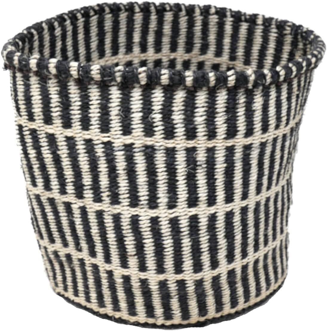 Orikago かご S 野菜 籠 ゴミ箱 おしゃれ 鉢カバー モダン 手作り 丸 ゼブラ ブラック ナチュラル 最大94 Offクーポン