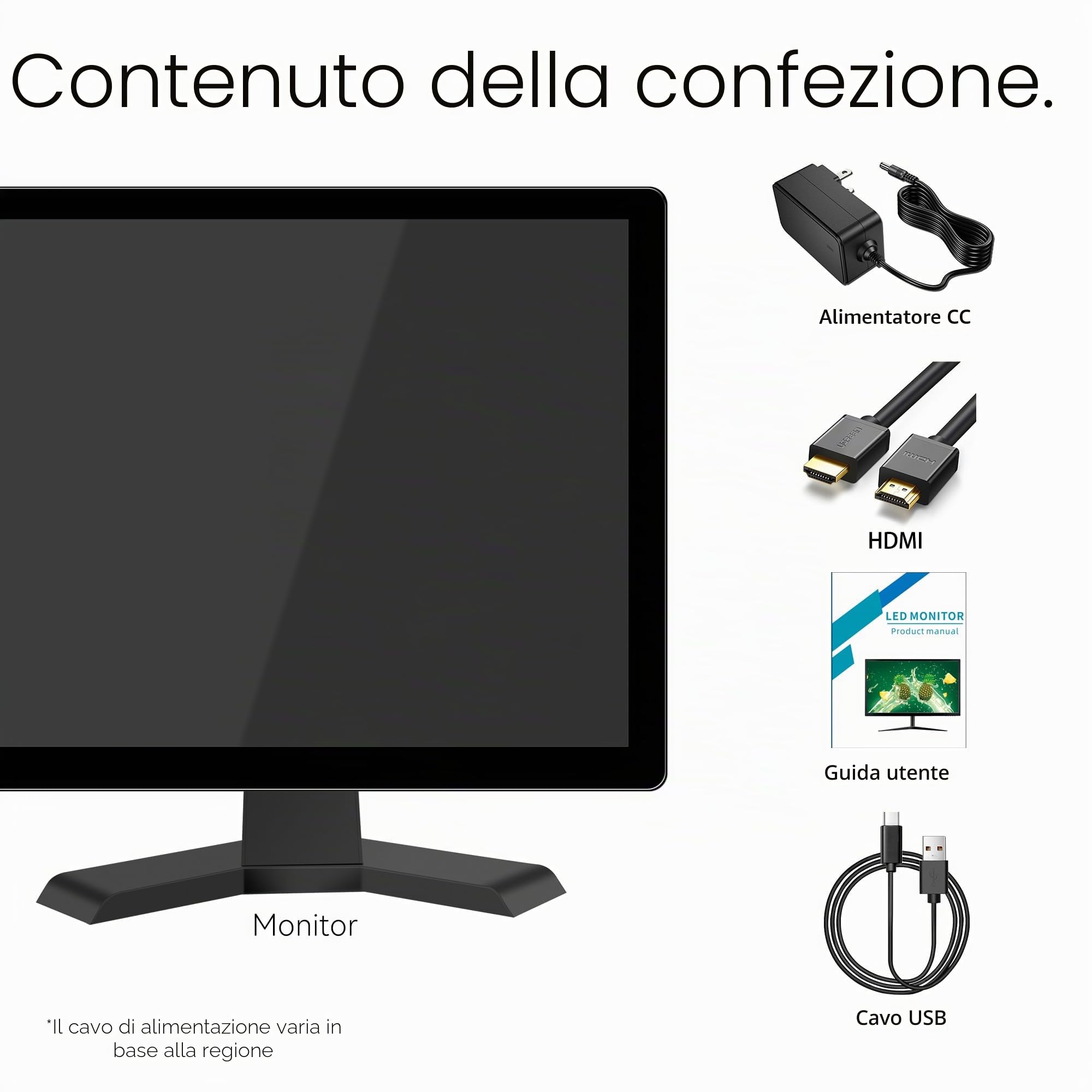 Monitor Touch Screen 17 Pollice 10 Punti 4:3 HD 1280x1024 con Porta HDMI, VESA, Touch Screen per PC POS Win 10 11, Altoparlanti integrati