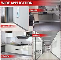 Vista 69 de FONUNO - Base de vinilo para pared, moldura de zócalo de 4 pulgadas, flexible, autoadhesiva con diseño para pegar y despegar, 4 pulgadas x 20 pies