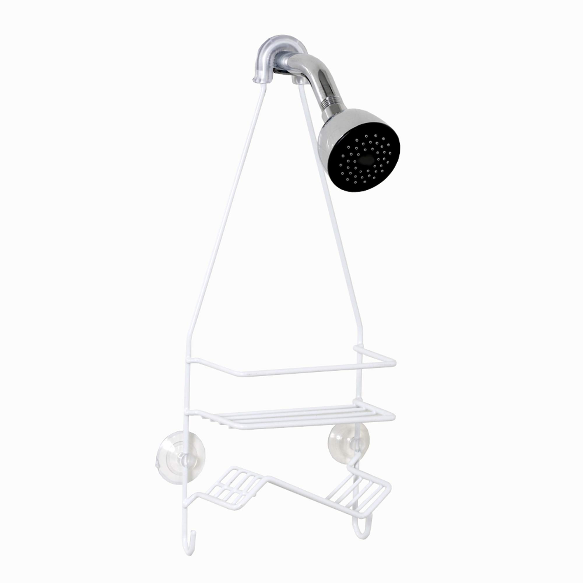 Zenna Home 7504W, Over-the-Showerhead Caddy, White