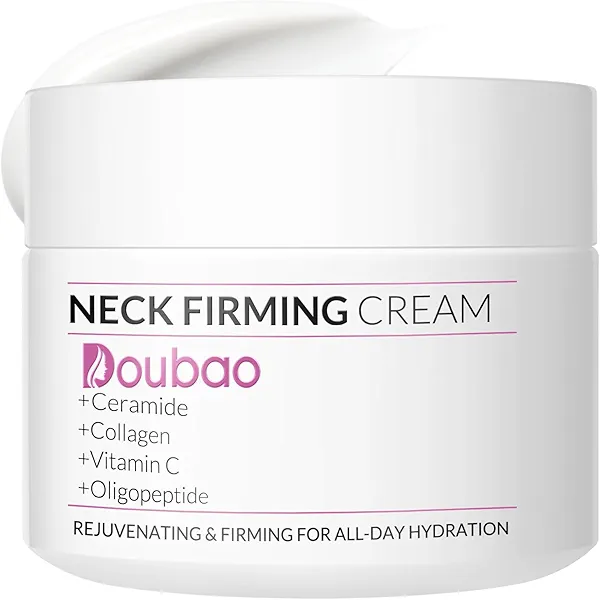 VicGFHS Neck Firming Creams for Tightening and Firming, Moisturizer Face Cream with Collagen, Hyaluronic Acid, Day & Night Anti-Aging Skin Tightening Cream for Neck, Décolleté & Face – 1.7Fl Oz
