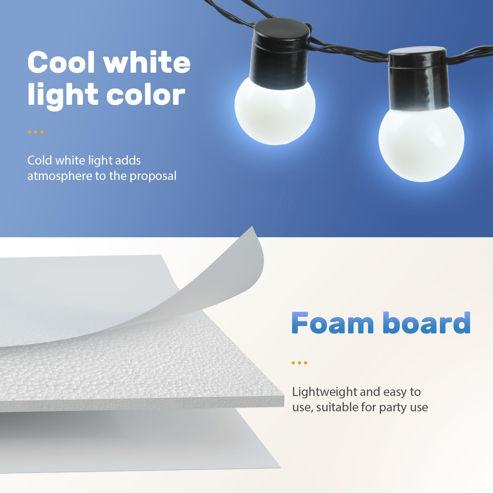 Bugame Números de marquesina de 4 pies, números 5 iluminados con luz fría, números grandes para decoraciones de fiesta de cumpleaños 15, 50, kit de decoración de aniversario