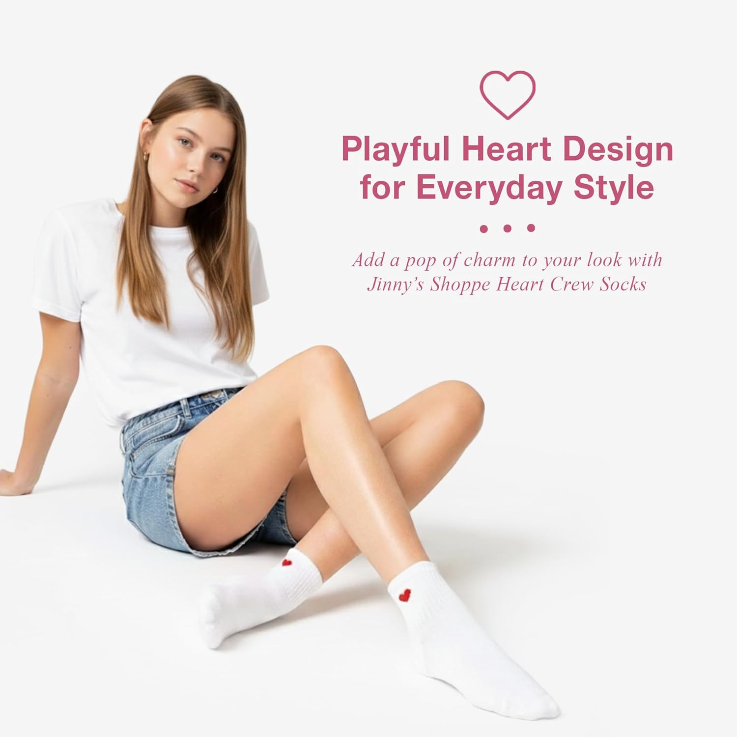 Jinny's Shoppe Women’s Novelty Cute Crew Socks – 4/5 Pairs Colorful Soft Cozy Lovely Cotton Socks for Everyday Casual Wear - Image 4