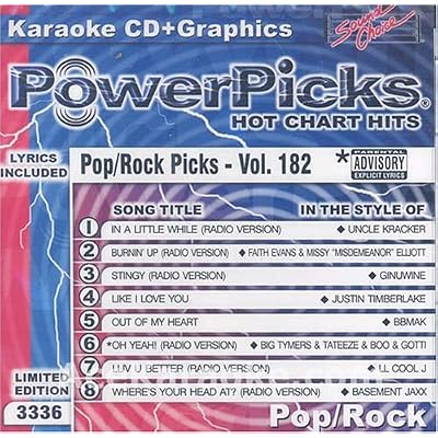 Sound Choice Pop Rock Hits Vol 182