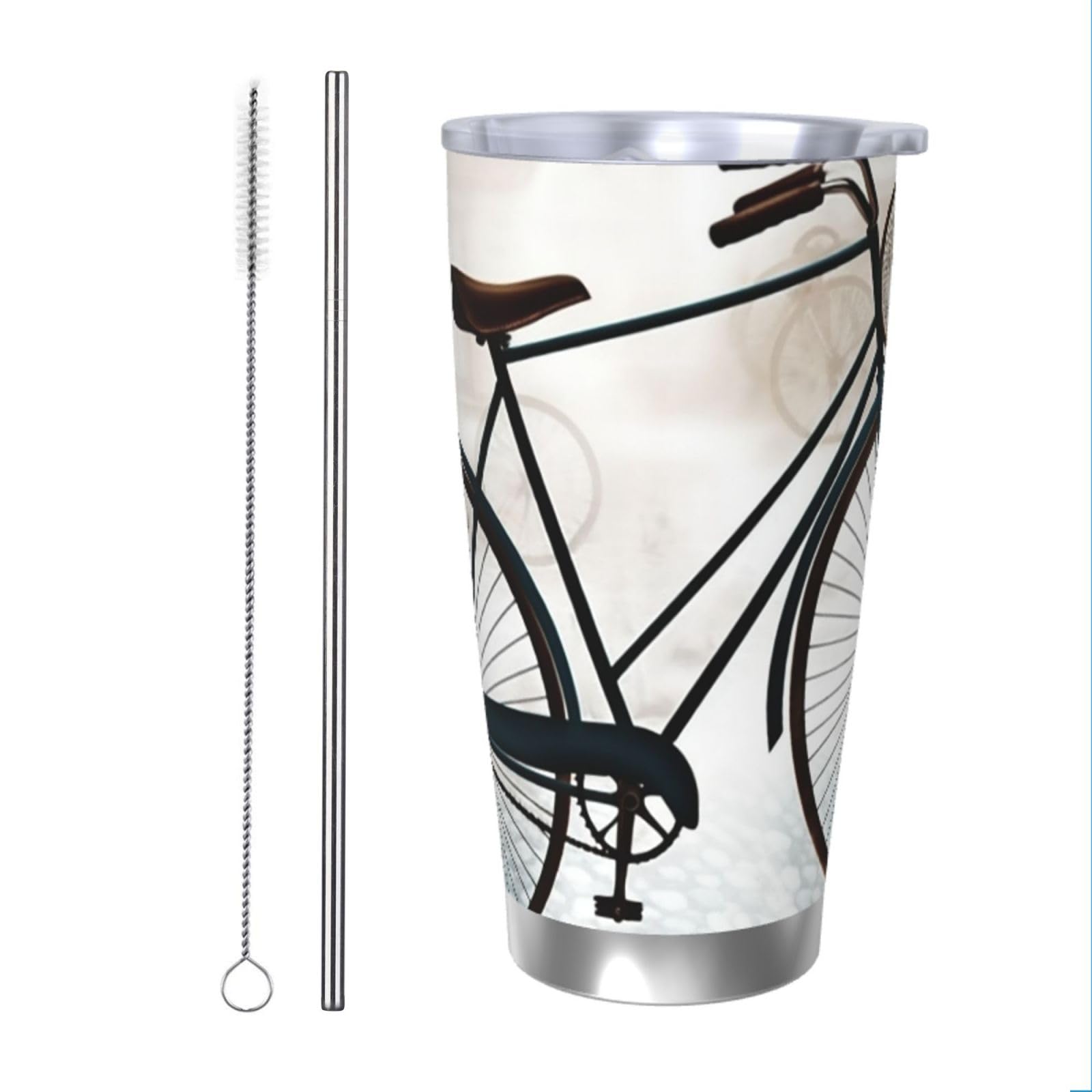 Tasse à café réutilisable vintage de 591 ml idéale pour le vélotaf urbain