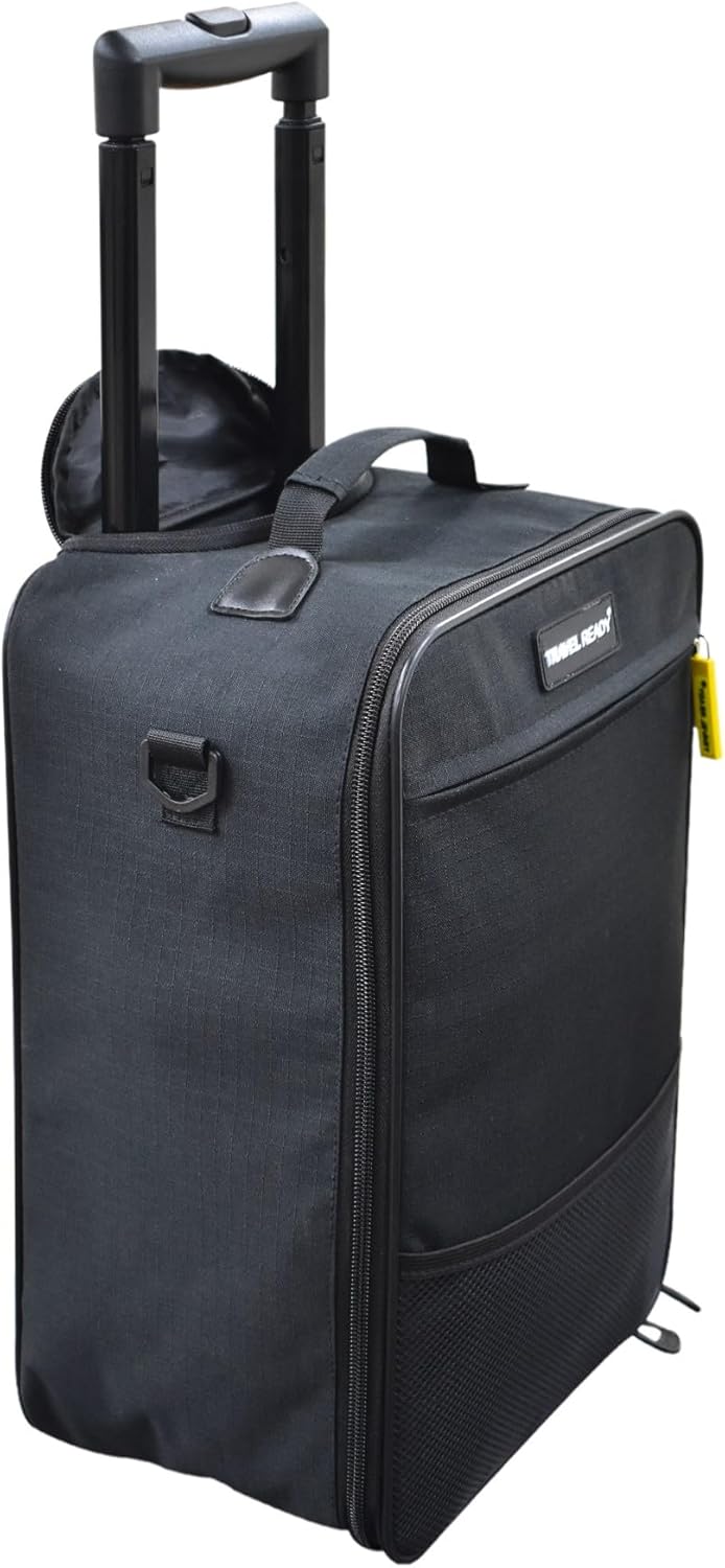 Underseat 2-Wheel 40x20x25cm Carry On Cabin Luggage Suitcase With Double Telescopic Handle. Approved for Ryanair Small Bag Non-Priority and All Major Airlines. Wheels Best Used on Smooth Surface. Underseat 2-Wheel 40x20x25cm Carry On Cabin Luggage Suitcase With Double Telescopic Handle. Approved for Ryanair Small Bag Non-Priority and All Major Airlines. Wheels Best Used on Smooth Surface.