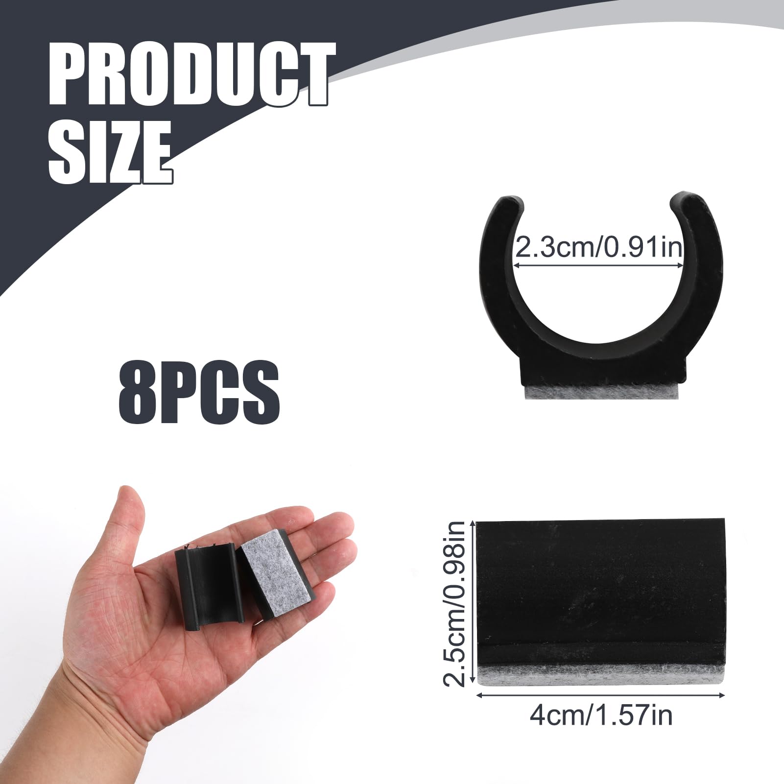 Lot De 24 Patins Antidérapants En Feutre Pour Protéger Votre Sol