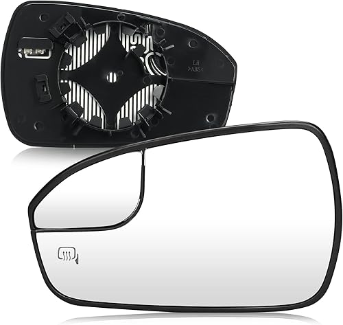 Espejo calefactable eléctrico del lado izquierdo del conductor para Ford Fusion 2013-2020 con soporte trasero, diseño de punto ciego, reemplazo para
