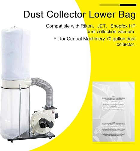 Miniatura 2 de Bolsas colectoras de polvo para Harbor Central Machinery Harbor Freight, bolsas de recolección de polvo de 35 y 70 galones para carpintería, bolsa