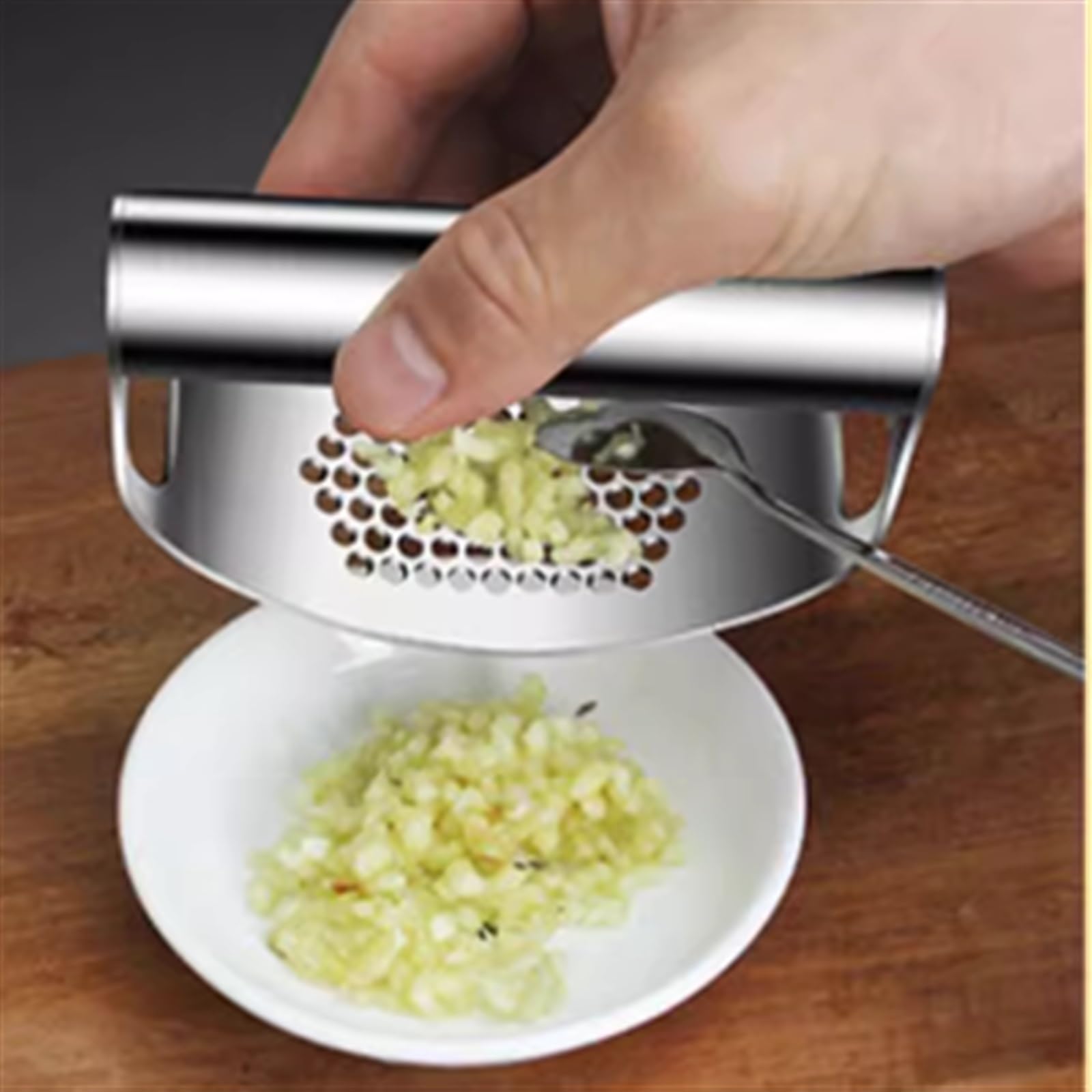 Prensa de ajos, picadora manual, apta para lavavajillas, herramienta de cocina inoxidable para triturar fácilmente el ajo, utensilio de cocina esencial