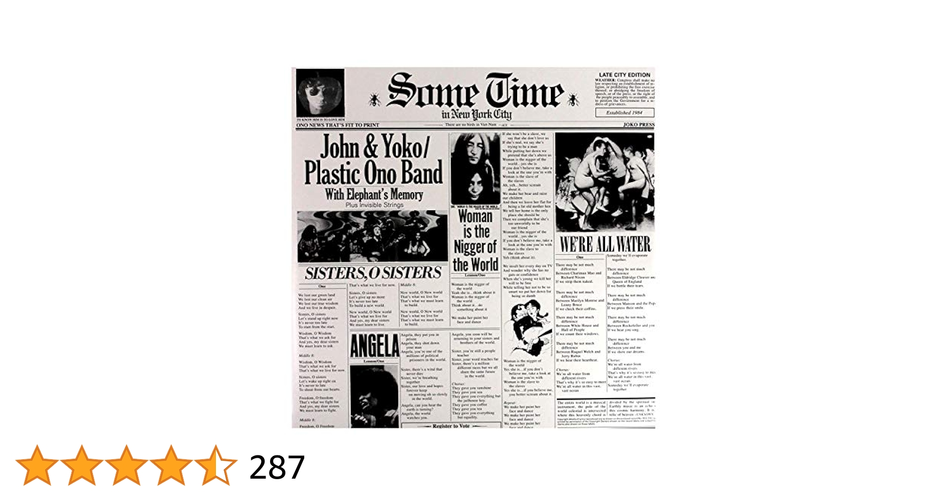 Some Time In New York City [VINYL] by John Lennon: Amazon.co