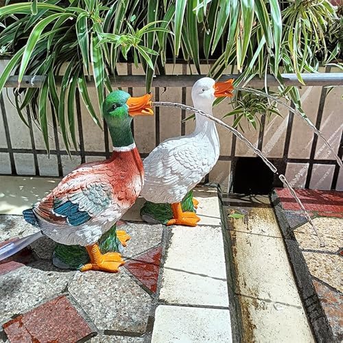 Eco-Friendly Animal Pond Fountain Spitter for Small Ponds & Koi Gardens - DIY Pump Water Feature Decor for Balcony, Courtyard & Home Office (Green)