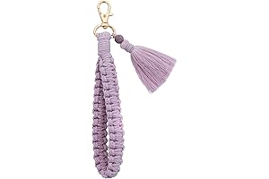 Boho Purple Lanyard for Keys