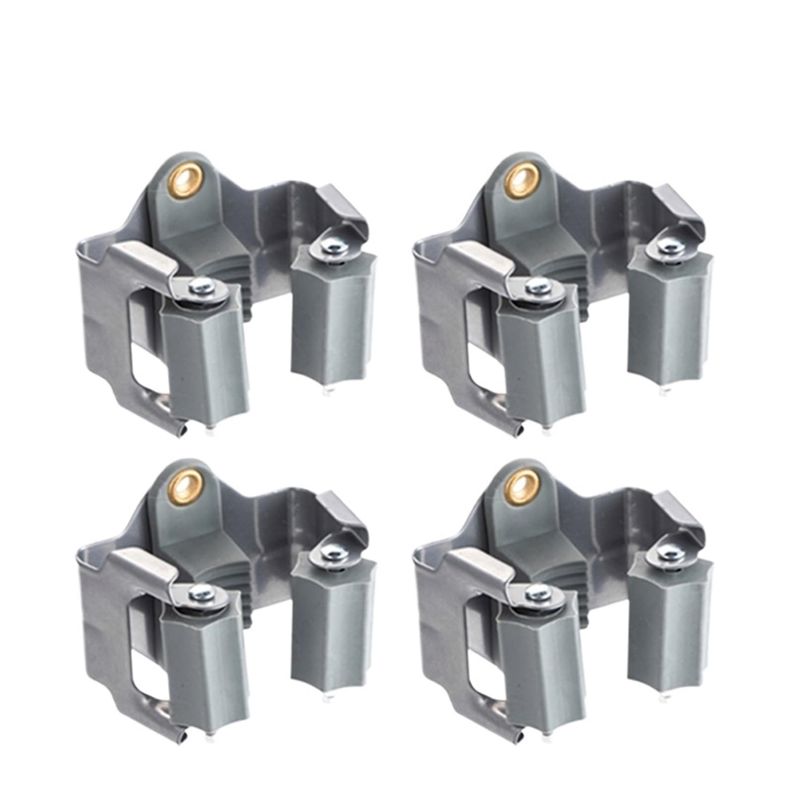 HRXEXSBAM 2/3/4PCS Waterproof Multi-Purpose Wall Hooks, Heavy Duty Mop Broom Organizer Holder for Bathroom(4pcs-1)