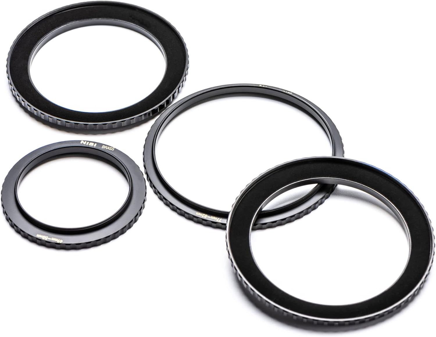 NiSi 77-82mm Brass Step-Up | Durable Brass Adapter Ring with Knurled Frame | Camera Lens Accessories