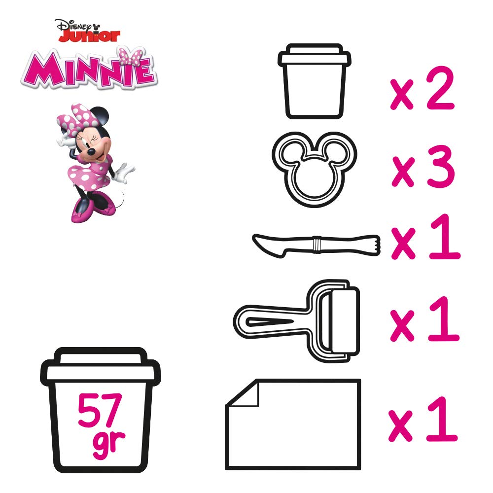 Disney – Scatola 3D Plastilina stampi & Utensili Minnie (Colorbaby 77191)