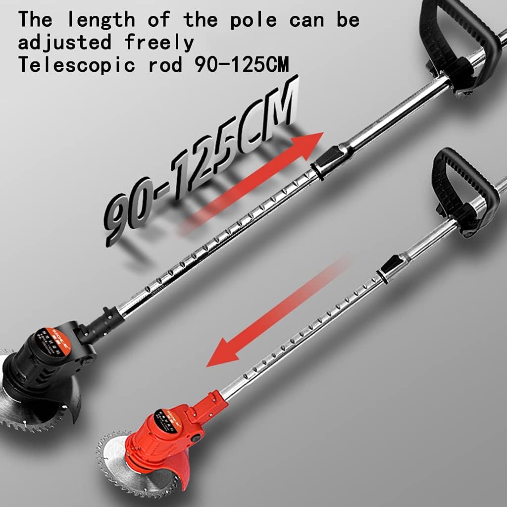 review Outdoor Power Tools Lawn Mowers & Tractors Battery Lawn Mower Hand-held Multifunctional Household Lawn Mower Electric Adjustable Lawn Mower Fast Charging Mower (Color : Red, Size : Battery2)