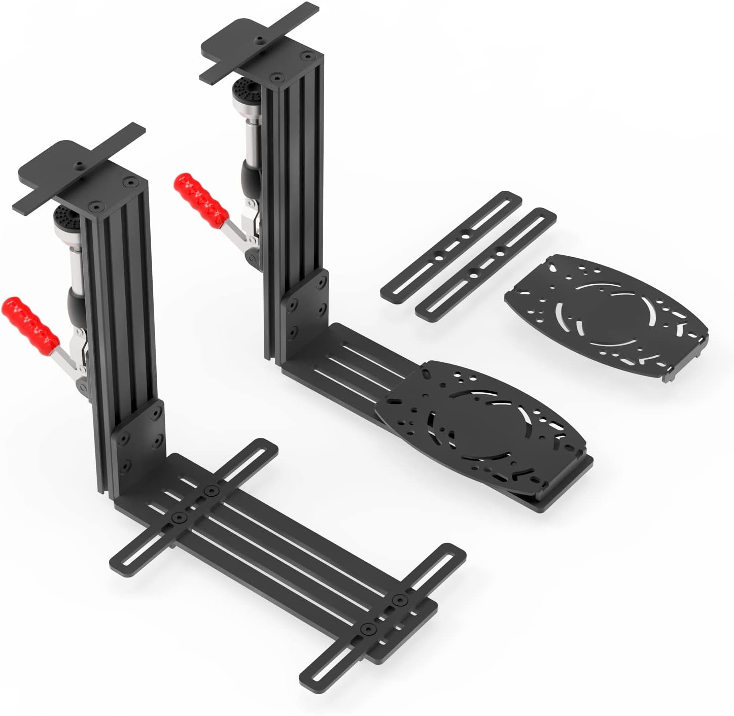 JUYEER Universal Hotas Desk Mount Compatible with Thrustmaster HOTAS Warthog Joystick &Throttle and WinWing Orion 2/T.16000M FCS/TCA Officer Pack Airbus/VKB Gunfighter MK.lll/X52/X56 and so on