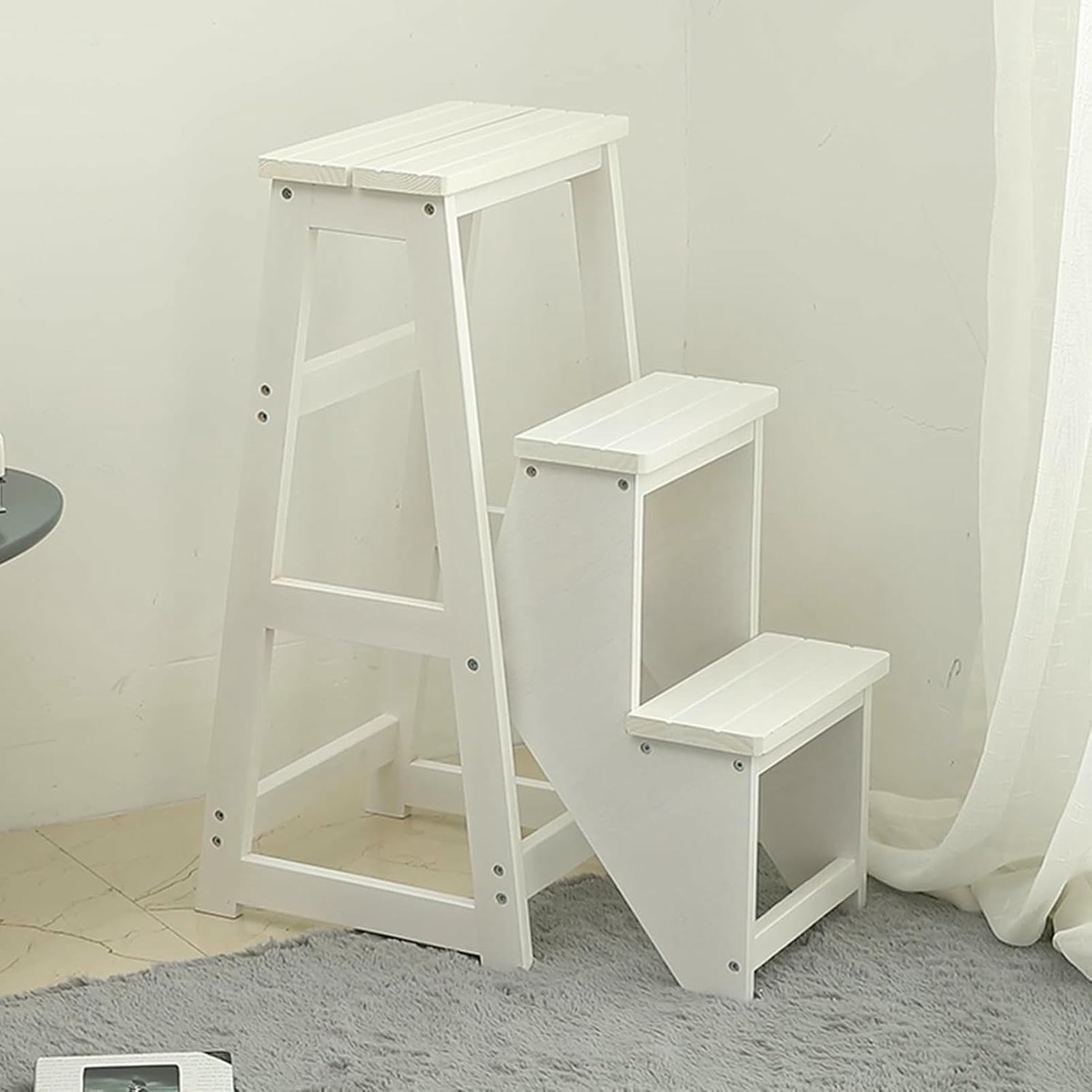 Chaise escalier en bois pliable CNPRAZ à 3 échelons pour la maison