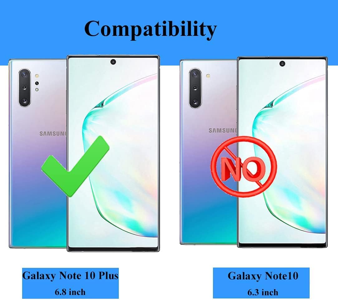 LeYi Compatible for Samsung Galaxy Note 10 Plus Case: Heavy Duty 3 in 1 Note 10 Plus Phone Case, Military Grade Shockproof Phone Case Cover for Samsung Note 10 Plus, Teal - Image 2