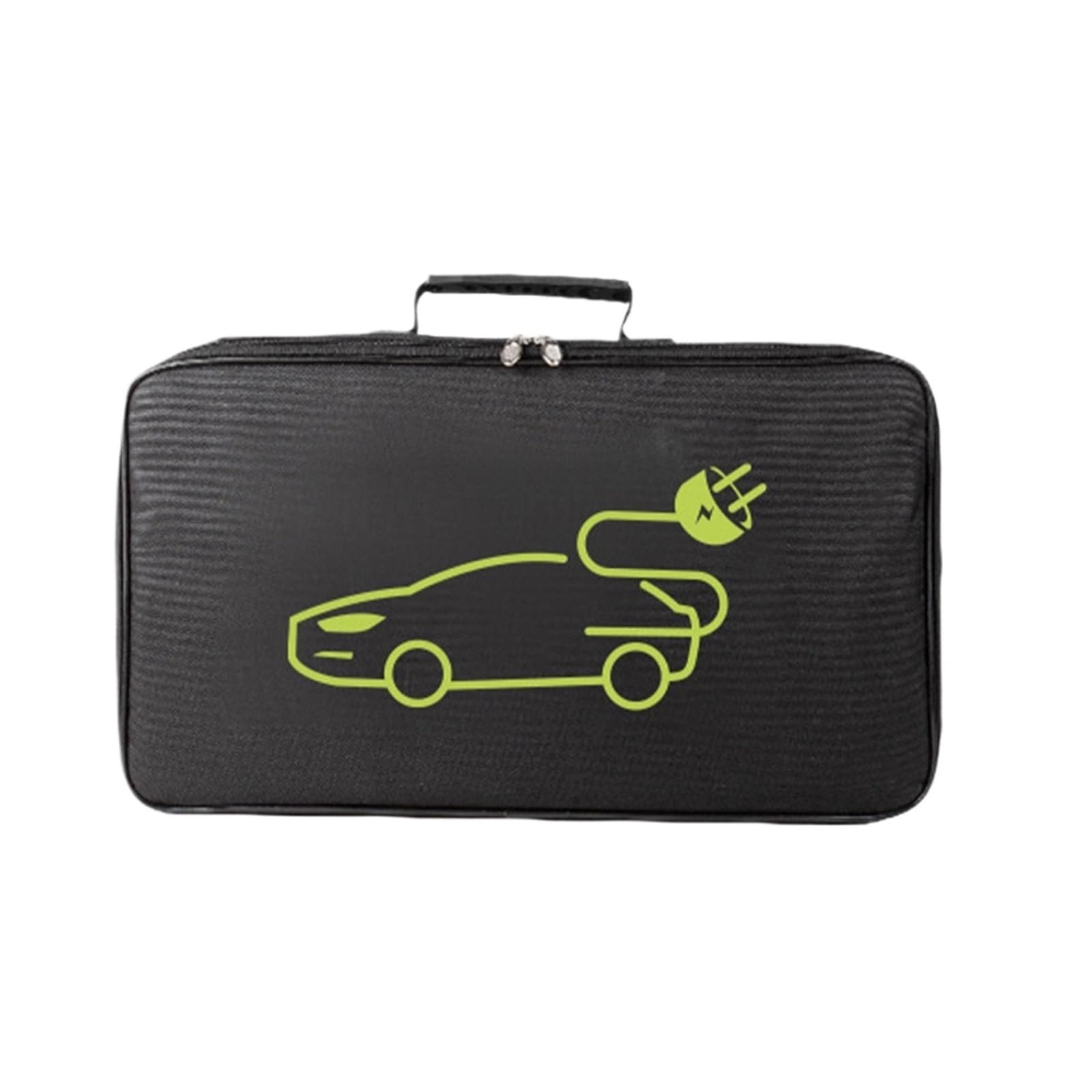 EV-Auto-Ladekabel-Aufbewahrungs-Tragetasche for Elektrofahrzeug-Ladebuchsen, wasserdichter, feuerhemmender Gerätebehälter Für Ev-Ladekabel(Black Rectangular)