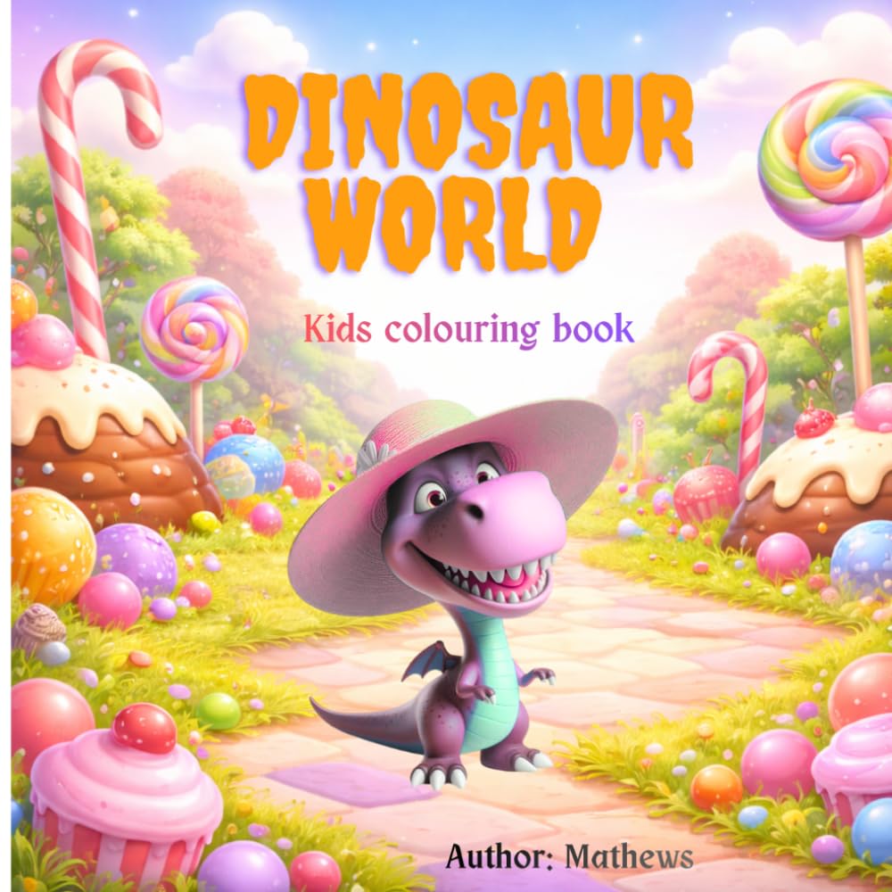 Dinosaur World: Kids Colouring Book