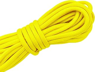 パラコード 4mm 5mm テントロープガイドロープ 手芸 7芯 ハンドメイド ひも (イエロー, 4mmx10m) [並行輸入品] | パラシュートコード
