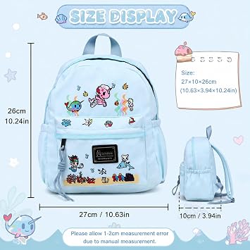 tokidoki Kawaii Mini Backpack for Women, LightWeight Small Backpack Purses, Cute Unicorn Casual Daypack for Work & Travel