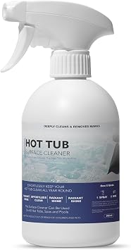 Cleaner for Hot Tub - Hot Tub Cleaner for Inside Surface & Shell - for Standard and Inflatable Spas - Removes Dirt and Grime for a Sparkling Shine - 300ML