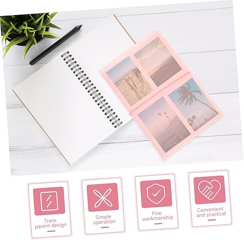 Miniatura 6 de Abaodam 4pcs Photo Album Photo Collect Book Picture Book for Photos Instant Photo Book Small Picture Album Portfolio Artwork Folder Cards Album Book