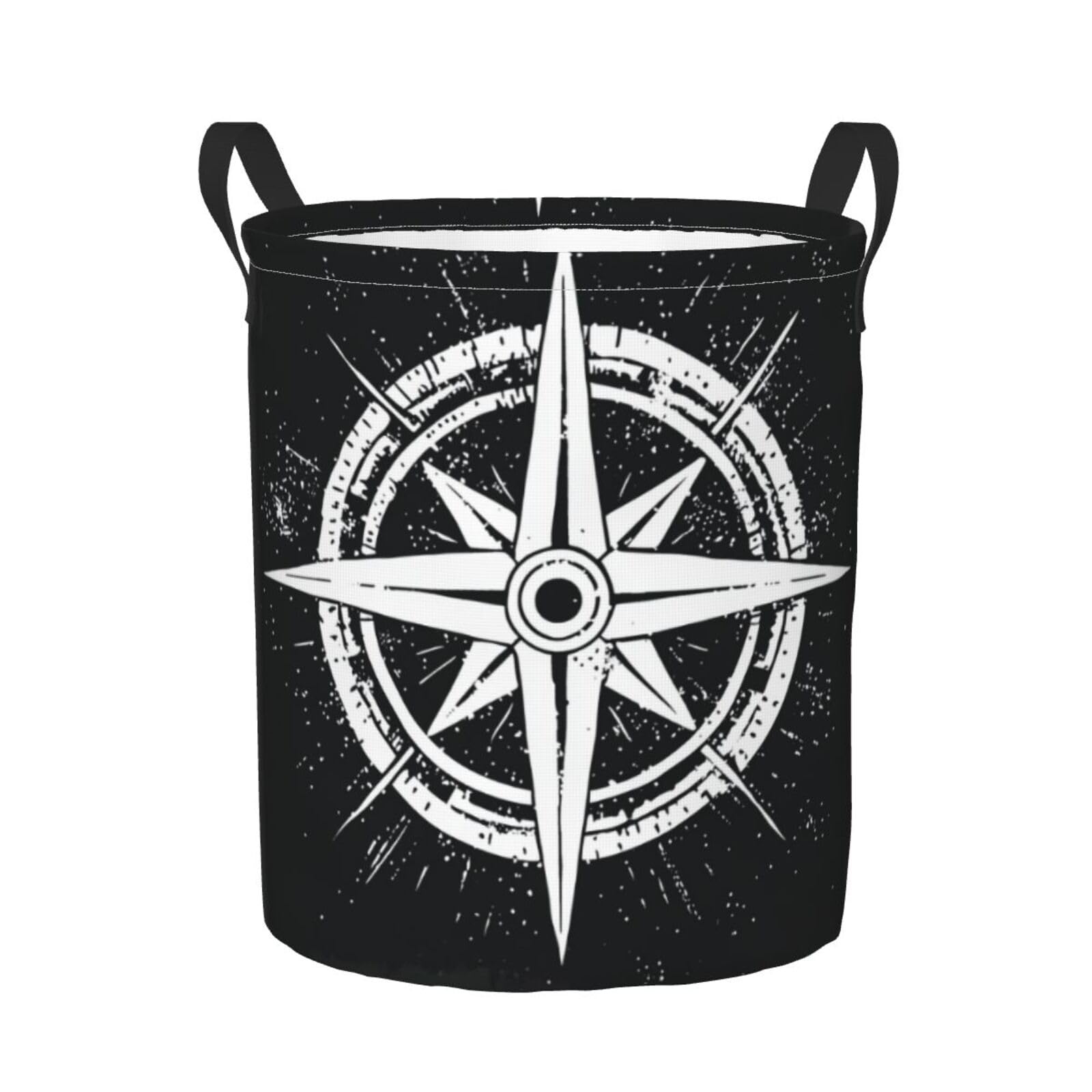 Cesto Portabiancheria Compass Silhouette Cesto Biancheria Sporca 50X40Cm | Cesto Portabiancheria Sporca Große impermeabile Laundry Basket per università viaggi
