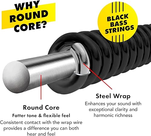 Miniatura 2 de DR Strings Cuerdas para bajo BLACK BEAUTIES (BKB-40)